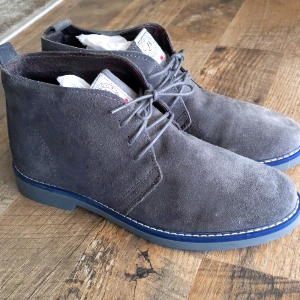 ITALIAN LEATHER Chukka boots sz 40